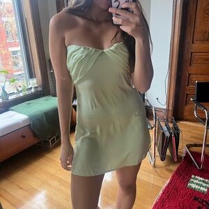 Princess Polly Strapless Light Green Dress